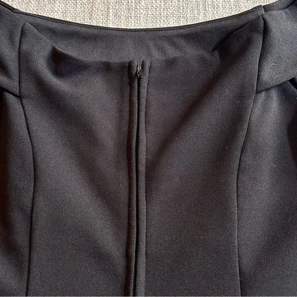 TEEZE ME Black Fit Flare Off Shoulder A-line Mini Dress Semi-Formal Junior 9/10 - Picture 6 of 13